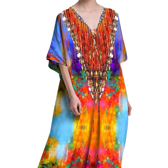 Designer Kaftans Sale - 70% OFF - New With TAG - Picture 1 of 3